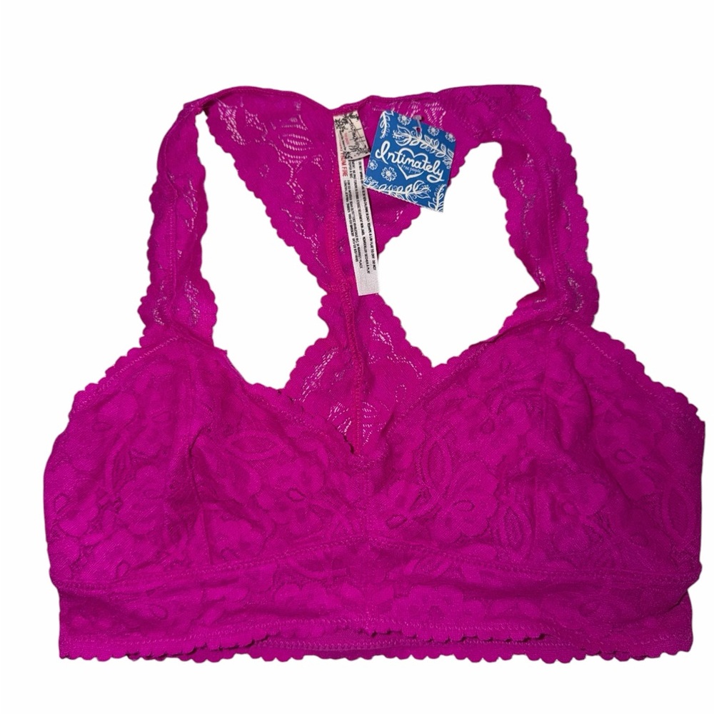 Free People NWT Small/ medium Lace Racerback Bralette / summer crop  intimately